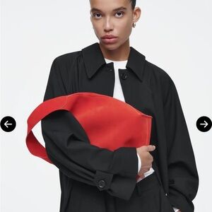 COS Serif Mini Tote Vibrant Red